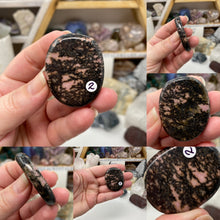 Load image into Gallery viewer, Rhodonite Smooth Palm Stones
