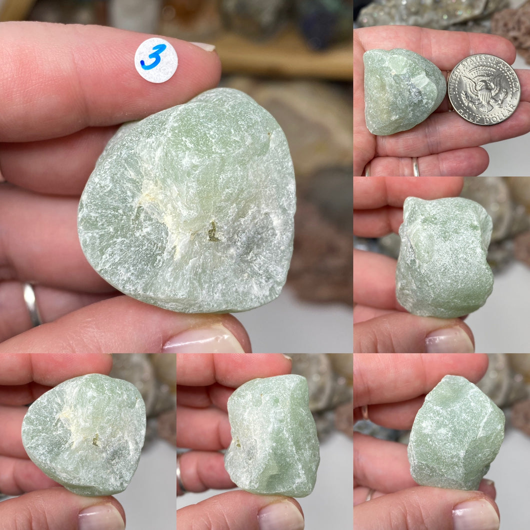 Prehnite with Epidote X-Large Nodules from Mali Africa