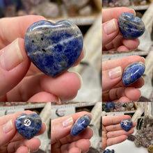 Load image into Gallery viewer, Sodalite 1&quot; Hearts
