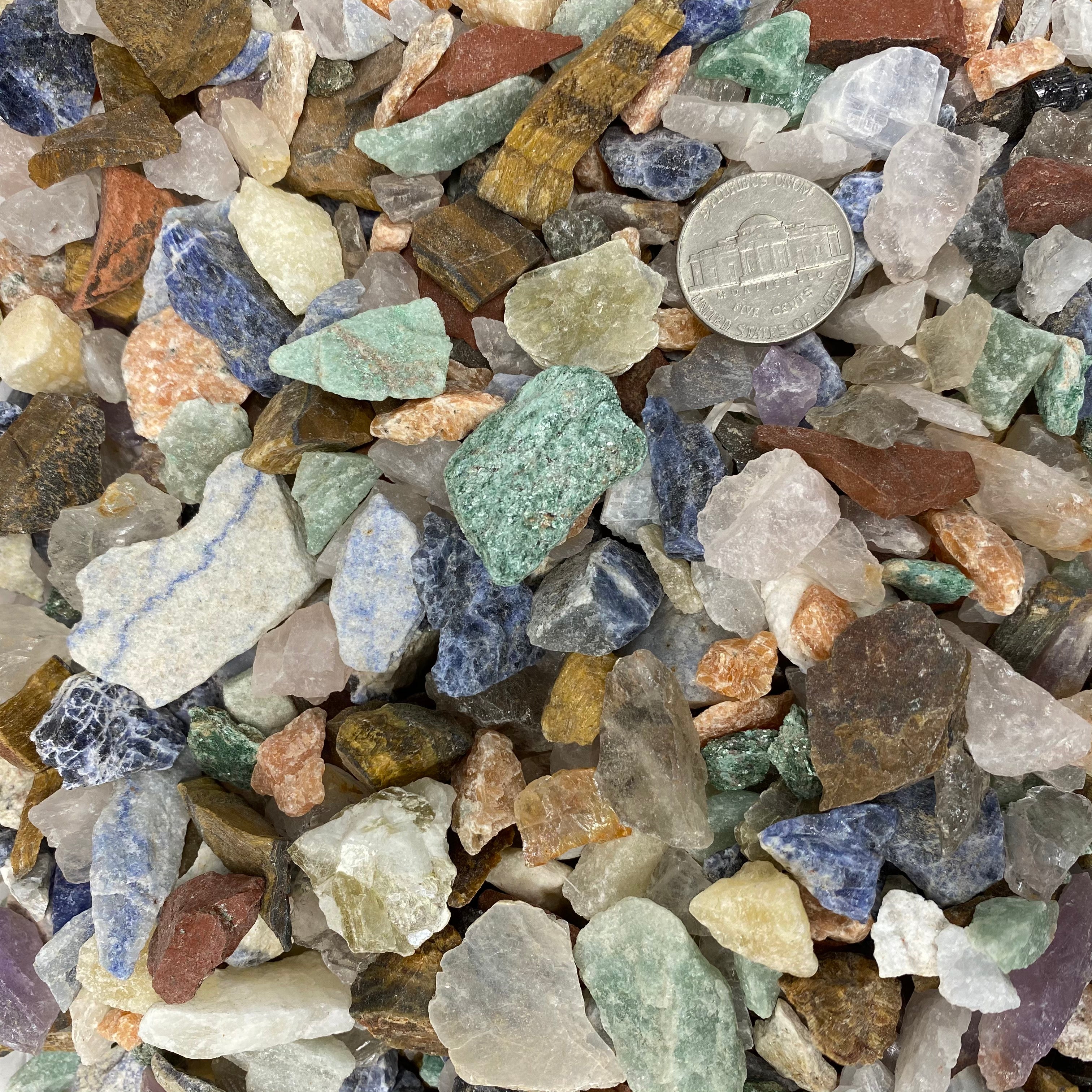 Mixed Small Rough Stones – Lunula Crystal Dreams