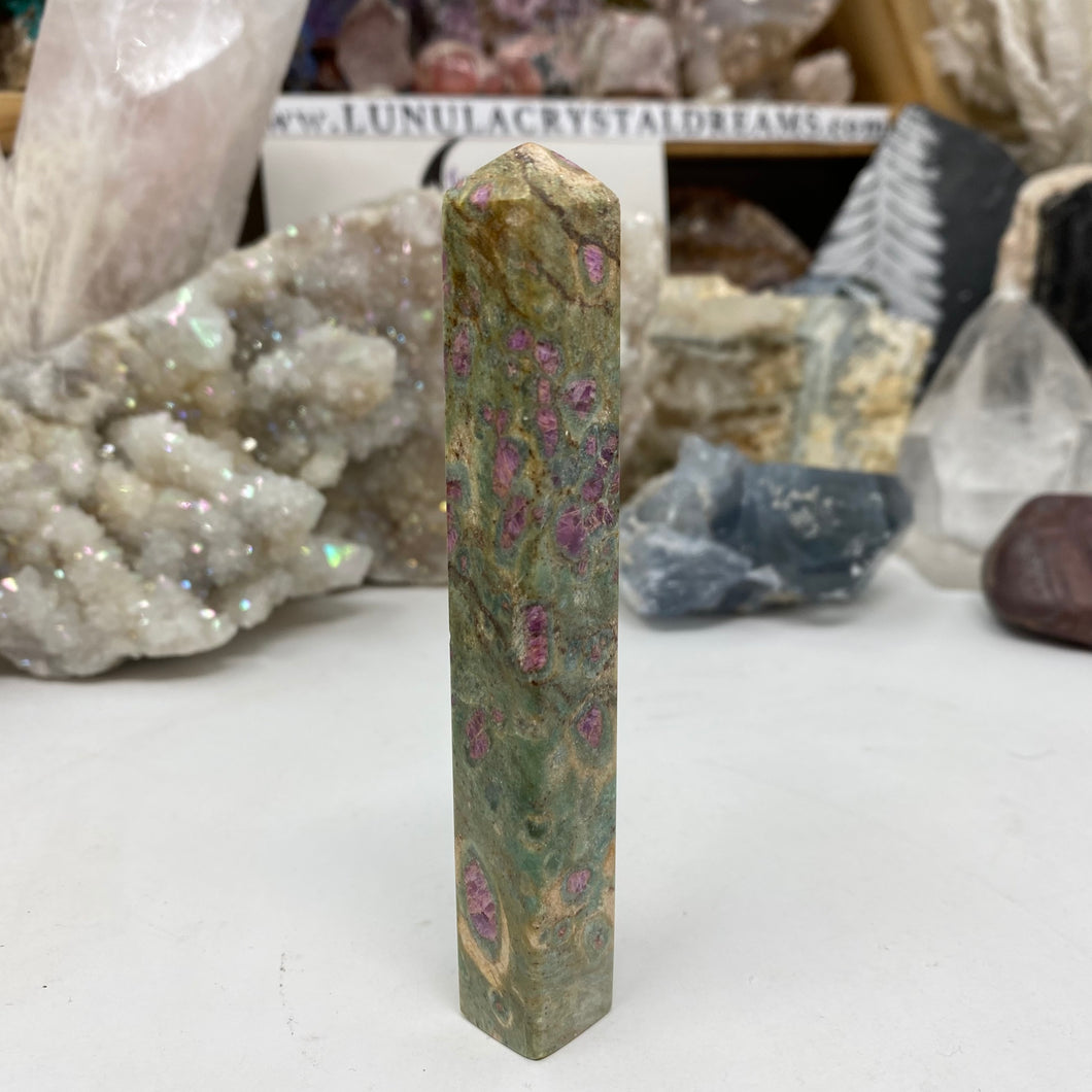 Ruby and Kyanite in Fuchsite Tower #04