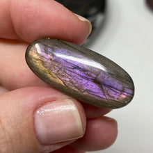 将图像加载到图库查看器中，Purple Labradorite Cabochon #31 * High Quality
