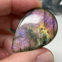 将图像加载到图库查看器中，Purple Labradorite Cabochon #44 * High Quality
