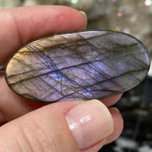 将图像加载到图库查看器中，Purple Labradorite Cabochon #46 * High Quality
