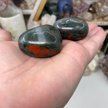 Load image into Gallery viewer, African Bloodstone 45mm Hearts
