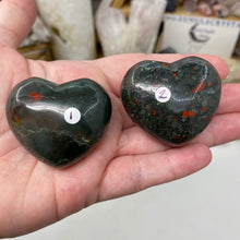 Load image into Gallery viewer, African Bloodstone 45mm Hearts
