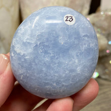 Load image into Gallery viewer, Blue Calcite Palm Stone #23
