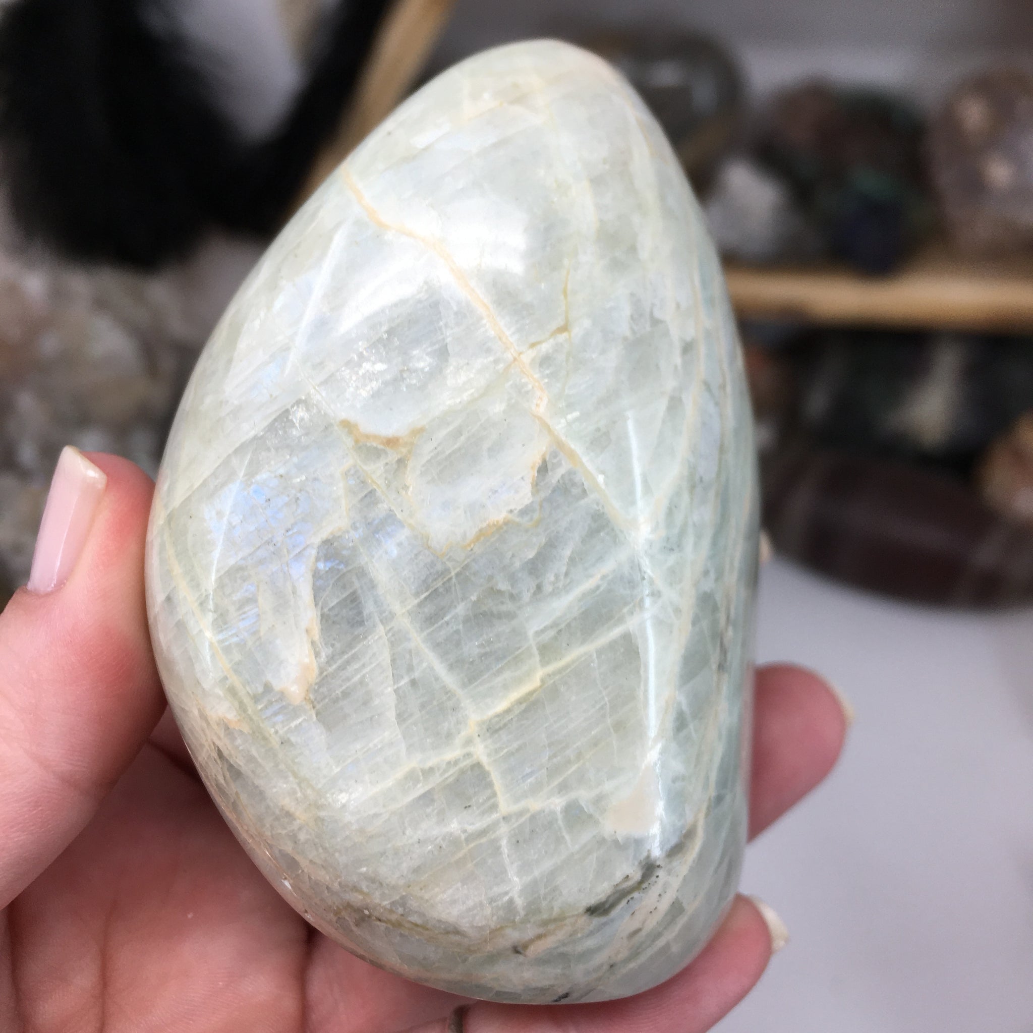 Garnierite Freeform #03 – Lunula Crystal Dreams