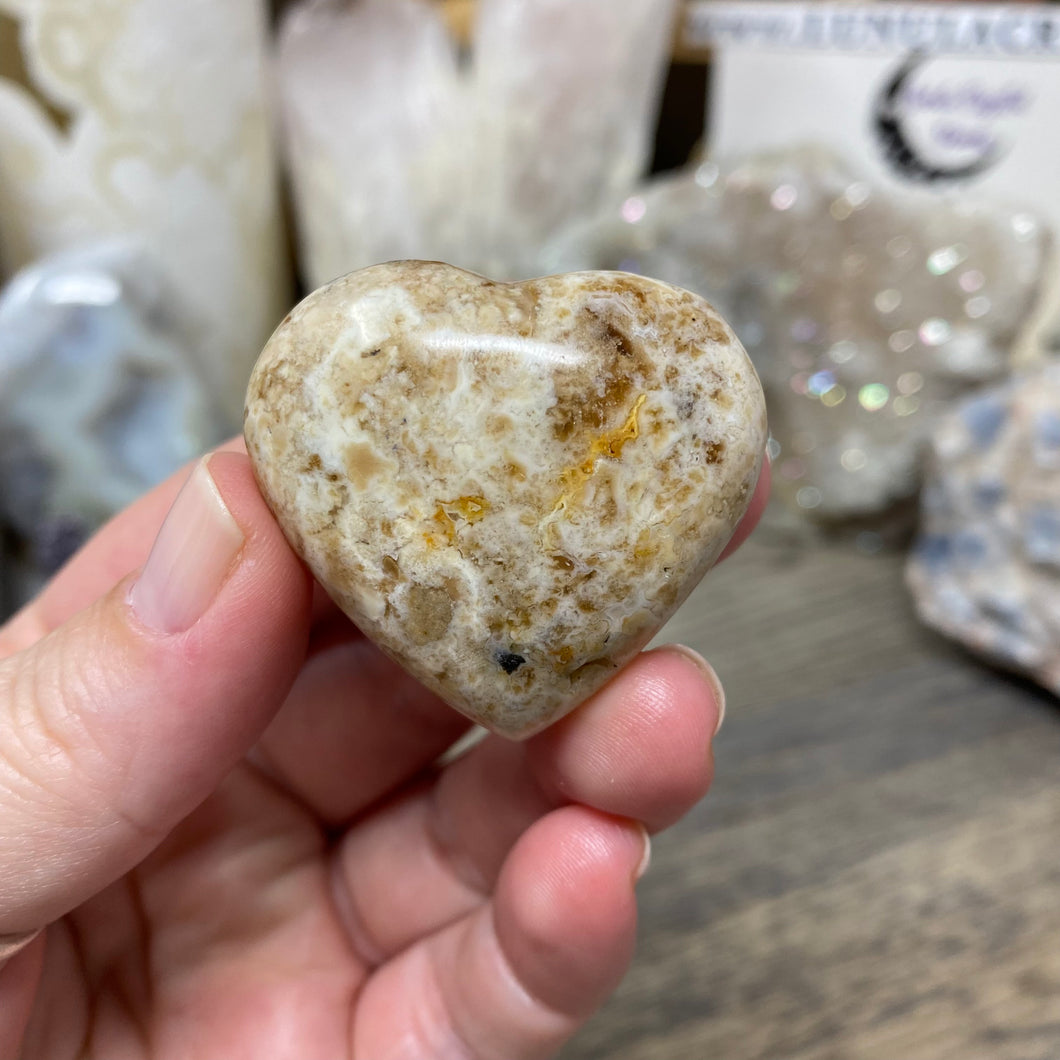 Brown Opal Heart #03