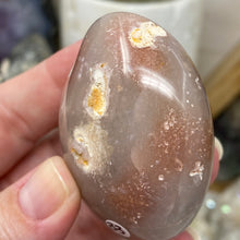 将图像加载到图库查看器中，Flower Agate Palm Stone #33
