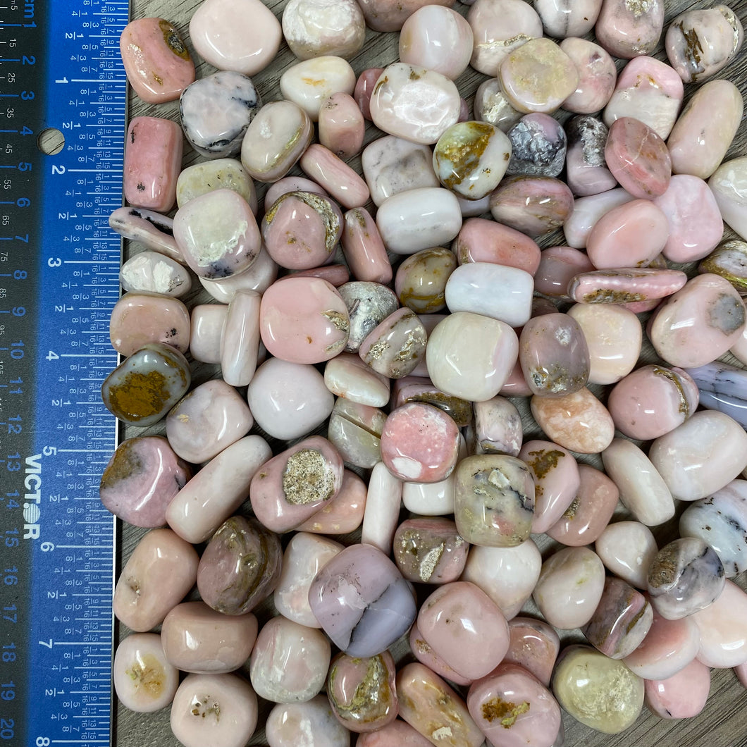 Pink Opal Small Tumbled Stones