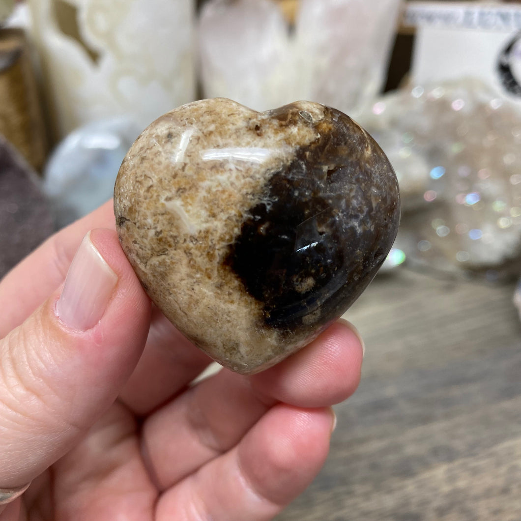 Brown Opal Heart #14