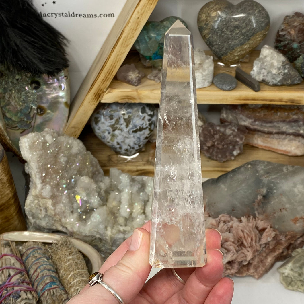 Clear Quartz Obelisk Tower #13