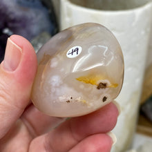 Load image into Gallery viewer, Flower Agate Palm Stone #49
