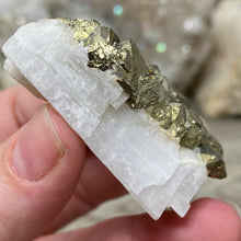 Carica l&#39;immagine nel visualizzatore di Gallery, Cubic Pyrite on Calcite #02
