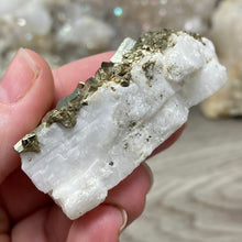 Cargar imagen en el visor de la galería, Cubic Pyrite on Calcite #02
