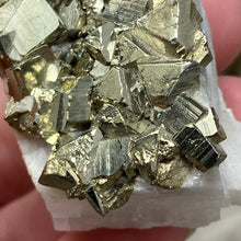 Carica l&#39;immagine nel visualizzatore di Gallery, Cubic Pyrite on Calcite #02
