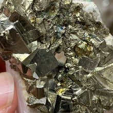 Carica l&#39;immagine nel visualizzatore di Gallery, Cubic Pyrite on Calcite #02
