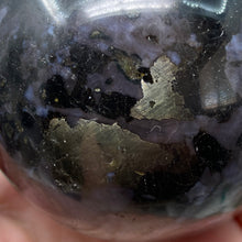 Load image into Gallery viewer, Indigo Gabbro 71mm Sphere
