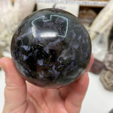 Load image into Gallery viewer, Indigo Gabbro 71mm Sphere
