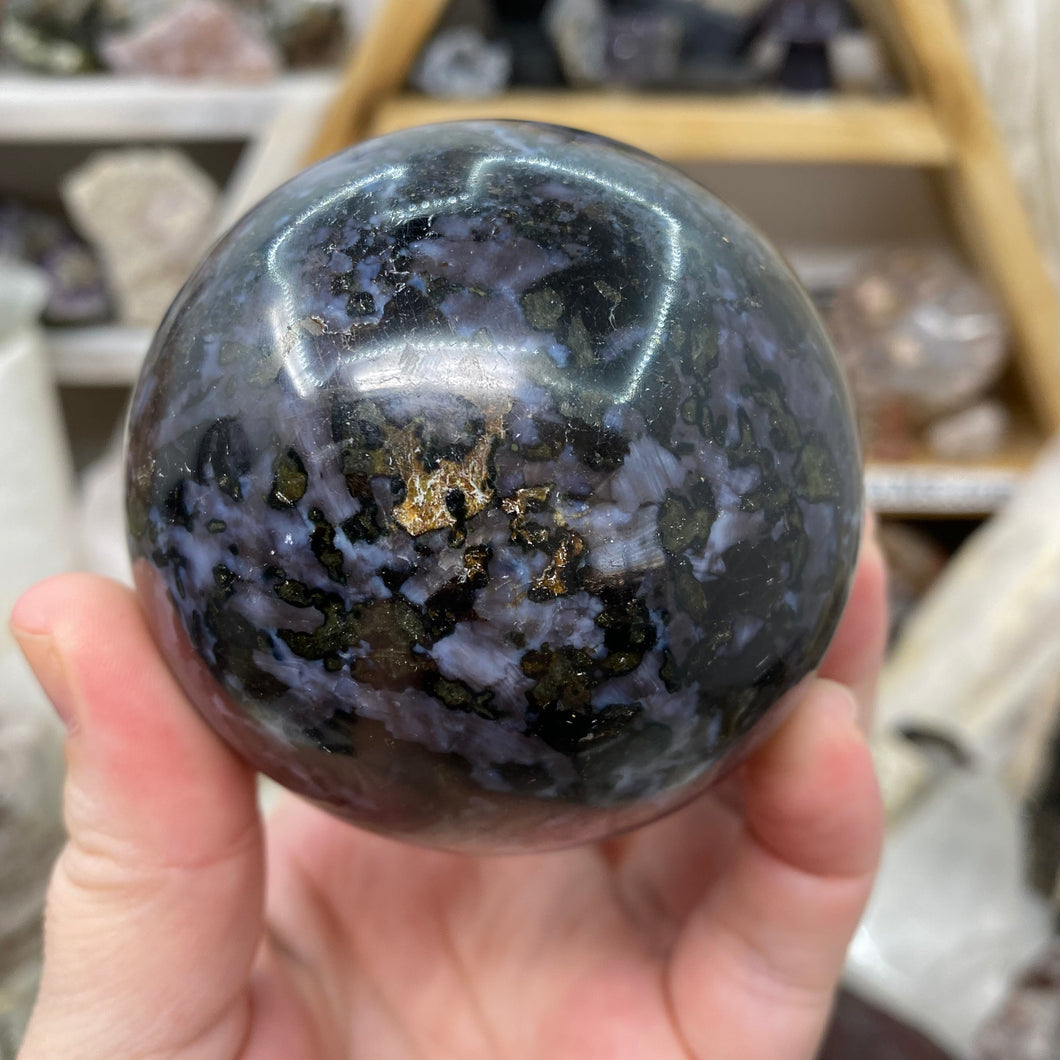 Indigo Gabbro 71mm Sphere