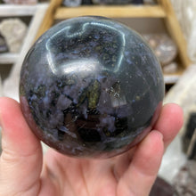 Load image into Gallery viewer, Indigo Gabbro 71mm Sphere
