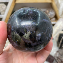 Load image into Gallery viewer, Indigo Gabbro 71mm Sphere
