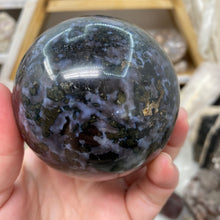 Load image into Gallery viewer, Indigo Gabbro 71mm Sphere
