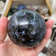 Load image into Gallery viewer, Indigo Gabbro 71mm Sphere
