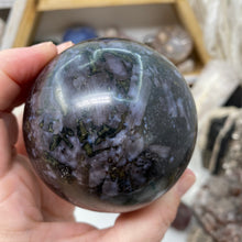 Load image into Gallery viewer, Indigo Gabbro 71mm Sphere
