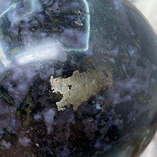 Load image into Gallery viewer, Indigo Gabbro 71mm Sphere
