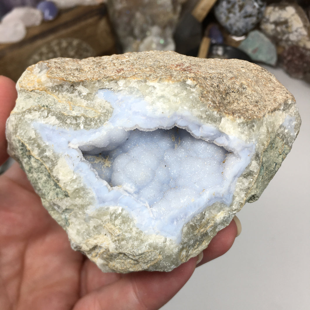 Blue Lace Agate Geode #02