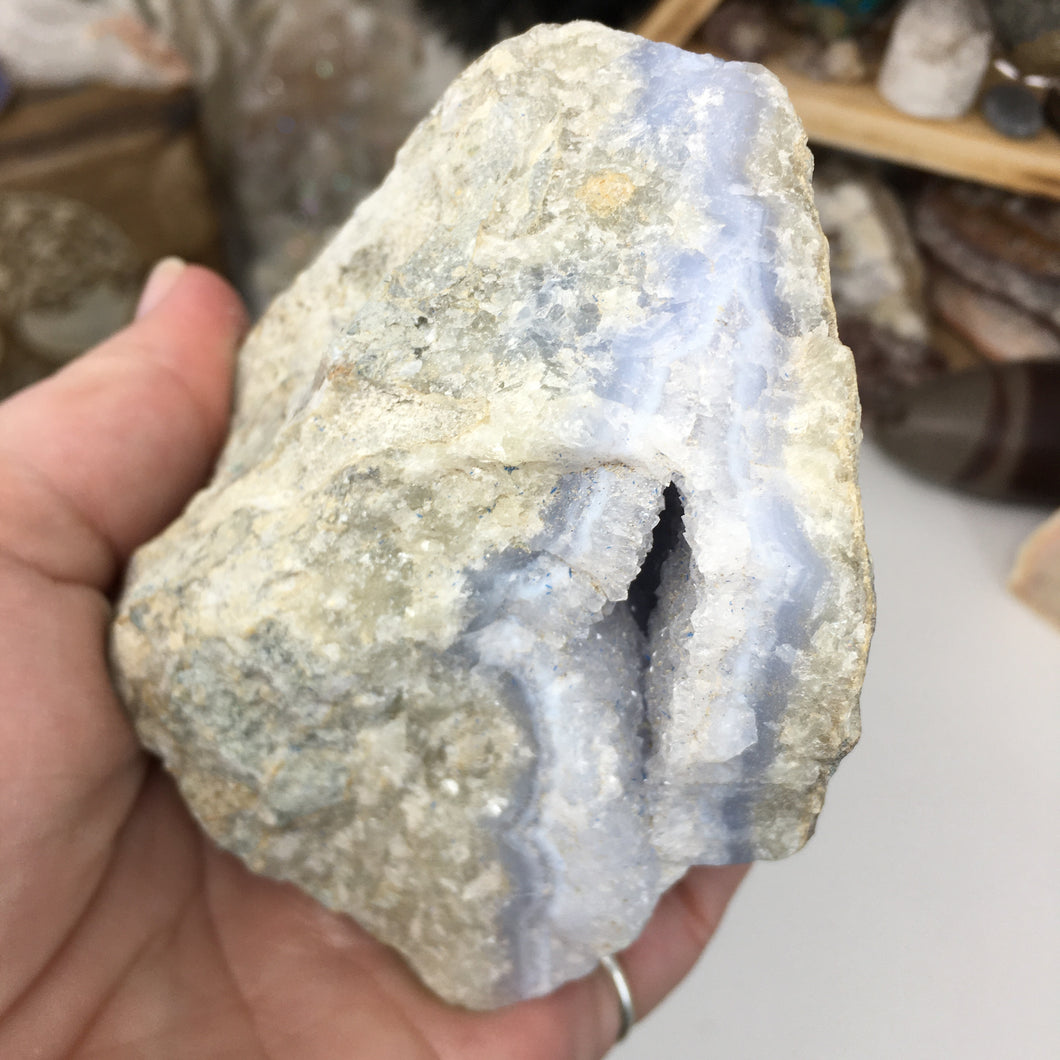 Blue Lace Agate Geode #03