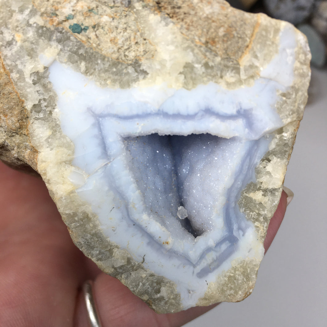 Blue Lace Agate Geode #04
