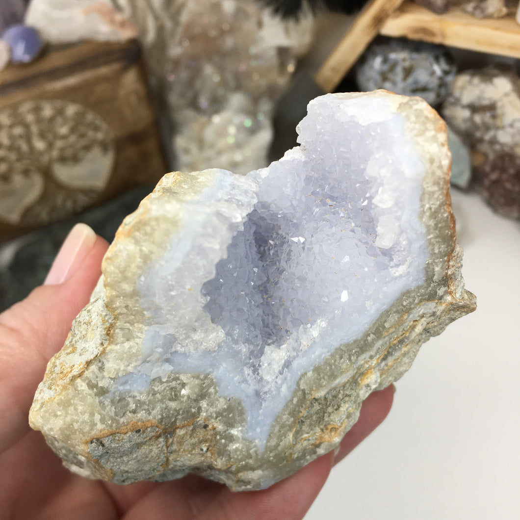 Blue Lace Agate Geode #05