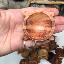 Load image into Gallery viewer, Red Wood Sphere Stands 2&quot; x 1&quot;
