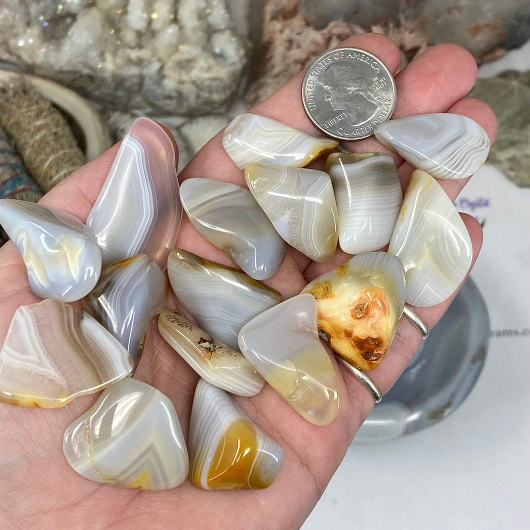Banded Agate Small Tumbles