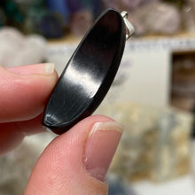 Load image into Gallery viewer, Shungite 1.25&quot; Pendant Moons
