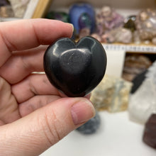 Load image into Gallery viewer, Shungite 1.4&quot; Puffy Hearts
