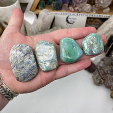 Load image into Gallery viewer, Blue and Green Kyanite Freeform Tumbles
