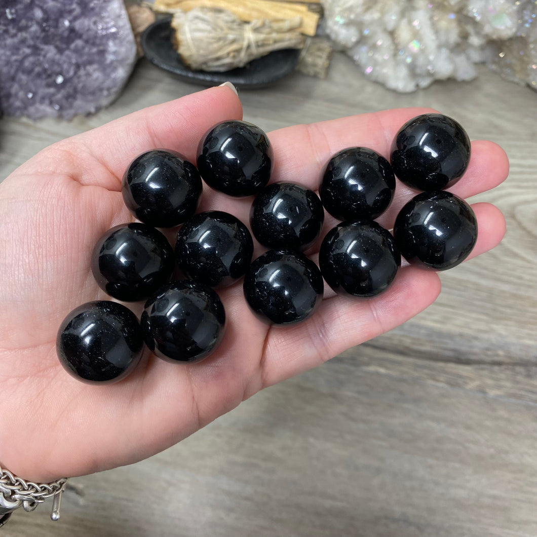 Black Obsidian 20-22mm Spheres