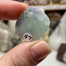 Load image into Gallery viewer, Fluorite 1&quot; Coin Size Pocket Stone
