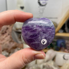 Load image into Gallery viewer, Fluorite 40mm Hearts
