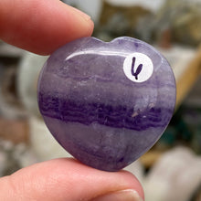 Load image into Gallery viewer, Fluorite 30mm Hearts
