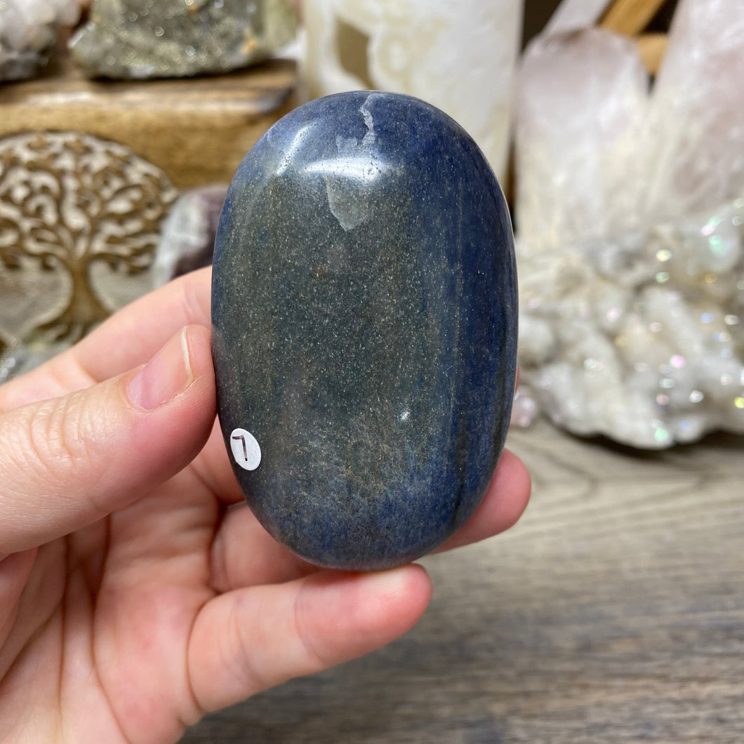 Lazulite Palm Stone #07