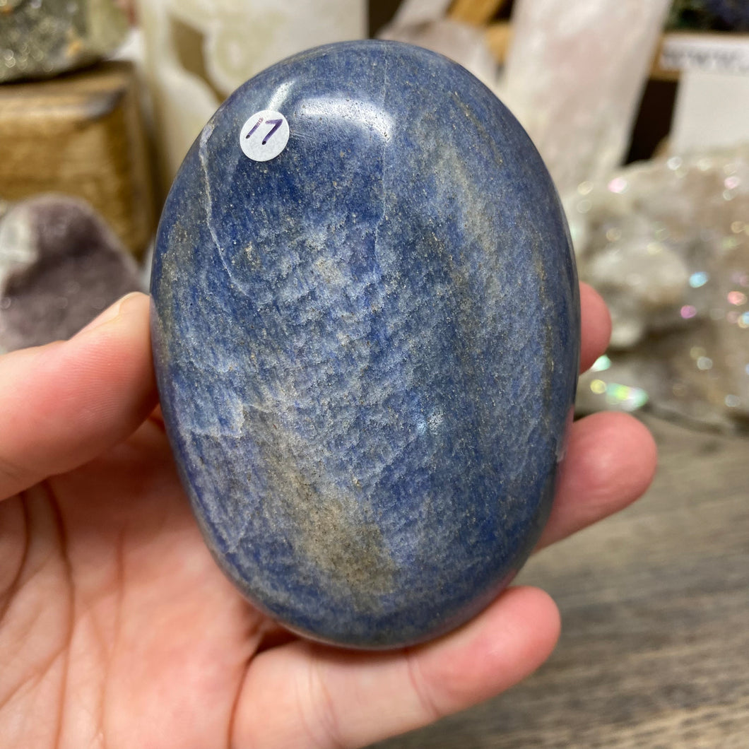 Lazulite Palm Stone #17
