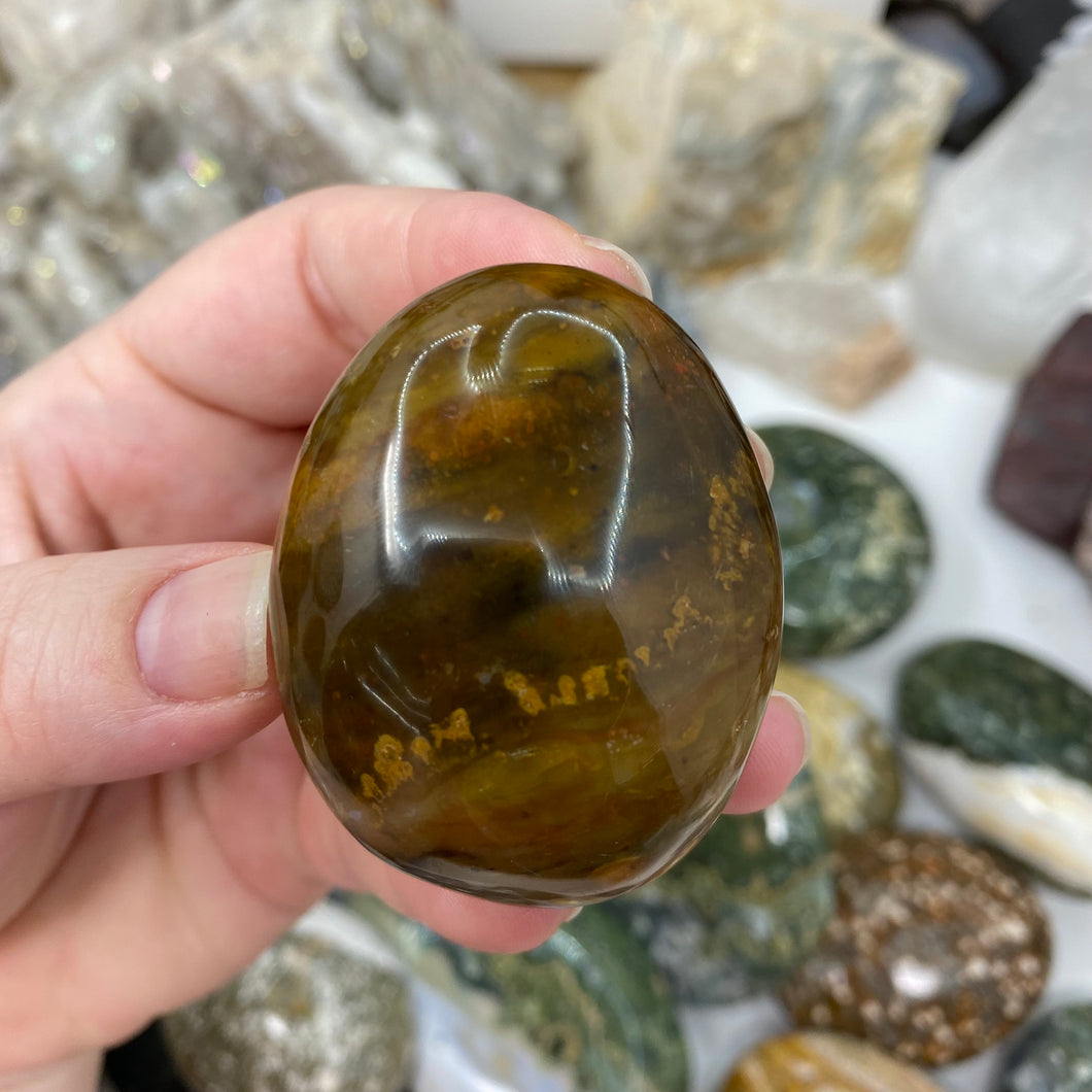 Ocean Jasper Palm Stone #07