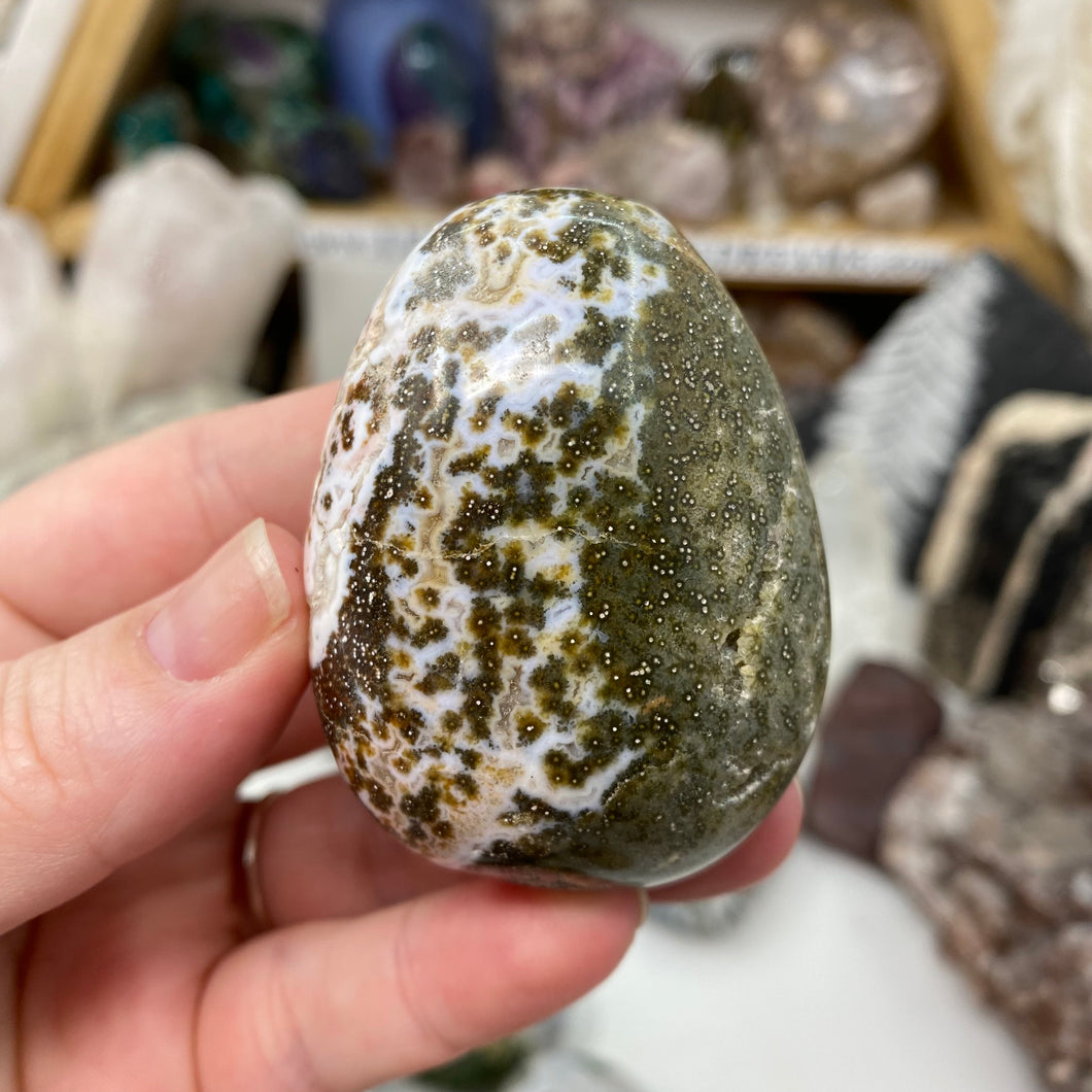 Ocean Jasper Palm Stone #17