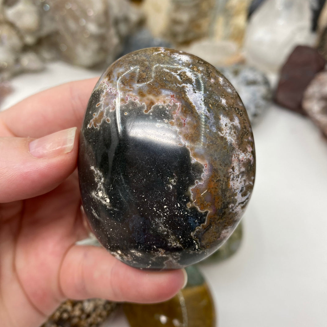 Ocean Jasper Palm Stone #24