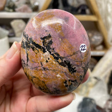 Load image into Gallery viewer, Rhodonite Palm Stone #22
